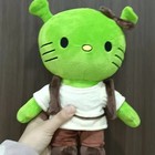 10 2  Kitty Artist Plush     Kawaii Green Shrek-style Cute Soft Doll