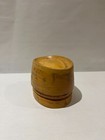 Unique Single Piece Pillbox Millinery Wood Hat Block Mold Form Antique   Vintage