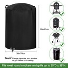 30x38  Outdoor Round Bbq Gas Grill Cover Heavy Duty Waterproof Dust Uv-resistant