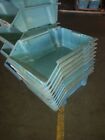 8 Piece Set Of Durable Fiberglass Lewisbins Stacking   Nesting Storage Bins