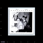 Old Vintage Square Photo Affectionate Group Women Paper Hat Crown Snapshot