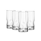 Lyra Glass Tumbler Set 4 Piece Clear Drinking Glasses Water Juice Cocktails New