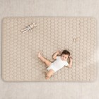 Rectangle Kids Play Mat - Medium 48 X 72 Inches Soft Quilted Baby Floor Mat W   
