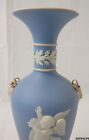 Antique Wedgwood England Pale Blue Jasperware Vase Dated J Y