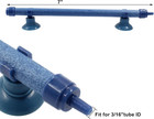 2-piece 7-inch Blue Fish Tank Air Stone Bar Air Pump Aquarium Bubble Wall Tube F