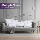 Utopia Bedding 18x18 Pillow Inserts  Set Of 2  White     Indoor Decorative Throw P