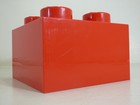 Lego Storage 40051730 4-stud Brick Drawer Red New  damaged No Packaging 