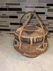 Vintage Woven Basket  9  Diameter 