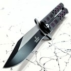 Snake Eye Tactical 8 75  New  Purple Balisong Style Handle Assisted Pocket Knife