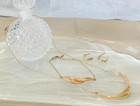 Vintage Jewelry Estate Avon 3 Piece Gold Tone Necklace  Bracelet   Earrings