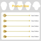 Skull Shape Swizzle Sticks  Reusable Stainless Steel Coffee Beverage Stirrers Co