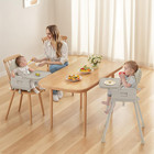 3-in-1 Portable Baby High Chair For Babies And Toddlers  Convertible Easy Clean