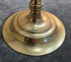 Large 18    Vintage Jewish Judaica 7 Branch Brass Temple Hanukkah Menorah 