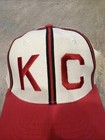 Vtg Kc Kansas City Monarchs Hat Negro League Red White Cap Bigboy New Tags