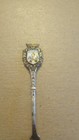 Vintage 800 Silver Roma Enameled Shield Souvenir Spoon - Papal Keys tiara