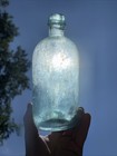 Mega Iron Pontil - Pre Civil War Utility Medicine Bottle  Applied Top Antique