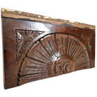 Shell Rosette Wood Carving Pediment 16 73 Antique French Architectural Salvage