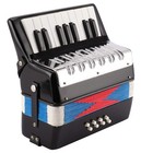 17-key Piano Accordion 8 Bass  Adjustable Strap  Beginner-friendly Musical Instr