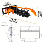 Mower King Hydraulic Skidsteer Trencher Skid Steer Attachment Bobcat Cat Case Jd
