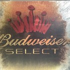 Budweiser Select Crown Red   Orange Beer Mirror Sign 2005 24 5 x22 5  Vintage