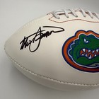 Steve Spurrier Signed autographed Florida Gators Full Size Logo Football - Bas