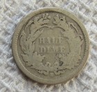 1867-s Seated Liberty Silver Half Dime Rare Key Date San Francisco Mint Cleaned