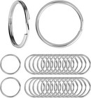 Lot 50 100pcs Key Rings Chains Split Ring Hoop Metal Loop Steel Accessories 25mm