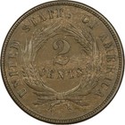 1864 Large Motto Two Cent Piece - Uncirculated