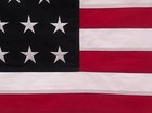 Heavy Cotton Linear 34 Star American Flag - Embroidered   Sewn - Historical Usa