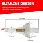Outlaw Racing Clear Inline Gas Fuel Filter Motorcycle Scooter Atv For 1 4  Line