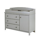 South Shore Cotton Candy Changing Table With Removable Changing Station Pure Whi