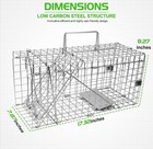 Szhlux 17inch Heavy Duty Live Squirrel Trap Folding Small Animal Cage Traps