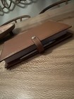 Vintage Coach Planner Calendar Notepad Schedule Brown Leather With Pen