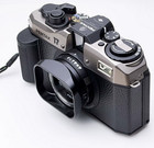 Metal Aluminum Alloy Lens Hood For Pentax 17 Film Camera Lens