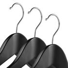 6 Wide Shoulder Wood Suit Hangers - Clothes Coats Jackets Dress Pants