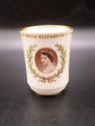 Vtg 6-02-1953 Queen Elizabeth Coronation Portrait Bone China Cup Royal Doulton