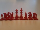 Antique Uhlig Chess Set    Original Box With Price Tag