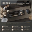 Rk Royal Kludge Wired Gaming Keyboard With Volume Knob 60  Percent Rgb Backlit