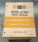 1976 G m  Chevrolet Chassis And Body Parts Catalog Illustrated Complete 15 Lbs 