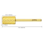 Usa Professional 3 32  Big Pink   White Nail Drill Carbide Bit-  gold  Coarse 
