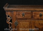 17 2  Old Chinese Huanghuali Wood Hand Carving Double Dragon Cabinet Closet