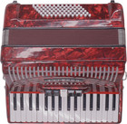 Hohner 72 Bass Entry Level Piano Accordion Red Issue