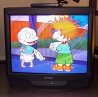 Vtg 2000 Sony Trinitron Kv-27s42 27    Crt Tv Tested   Working With Remote