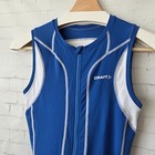Craft Aero Tri Suit Mens Size M Blue Black Racing Triathlon Padded Chamois Race