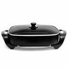 16 Inch Deep Dish Non-stick Electric Skillet With Glass Cover  16  X 12  X 3 