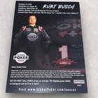 Kurt Busch Nascar Autographed Photo  1 Global Poker Ganassi Chevy  1 Mencs