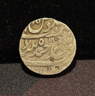 India - Hyderabad 1 Rupee 1881   Ah1299  Y-17   818 Silver  Circulated  A4