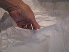 Pair Of White Cotton Large Pillow Shams 32  X 24 