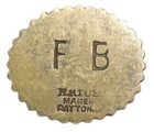 Us Dayton Oh Make F b  F B Gf 5c 5 Cents Drink Maverick Token Rare Odd Shape