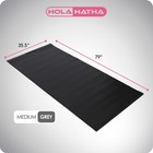 Holahatha Lightweight Padded Foam Fitness Mat For Workout Activity  Medium  Grey